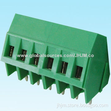 343 Series Terminal Block, Screw Type, 5mm Pitch, 2-24-pin, Green, Straight/12-24AWG/300V AC/PCB Use